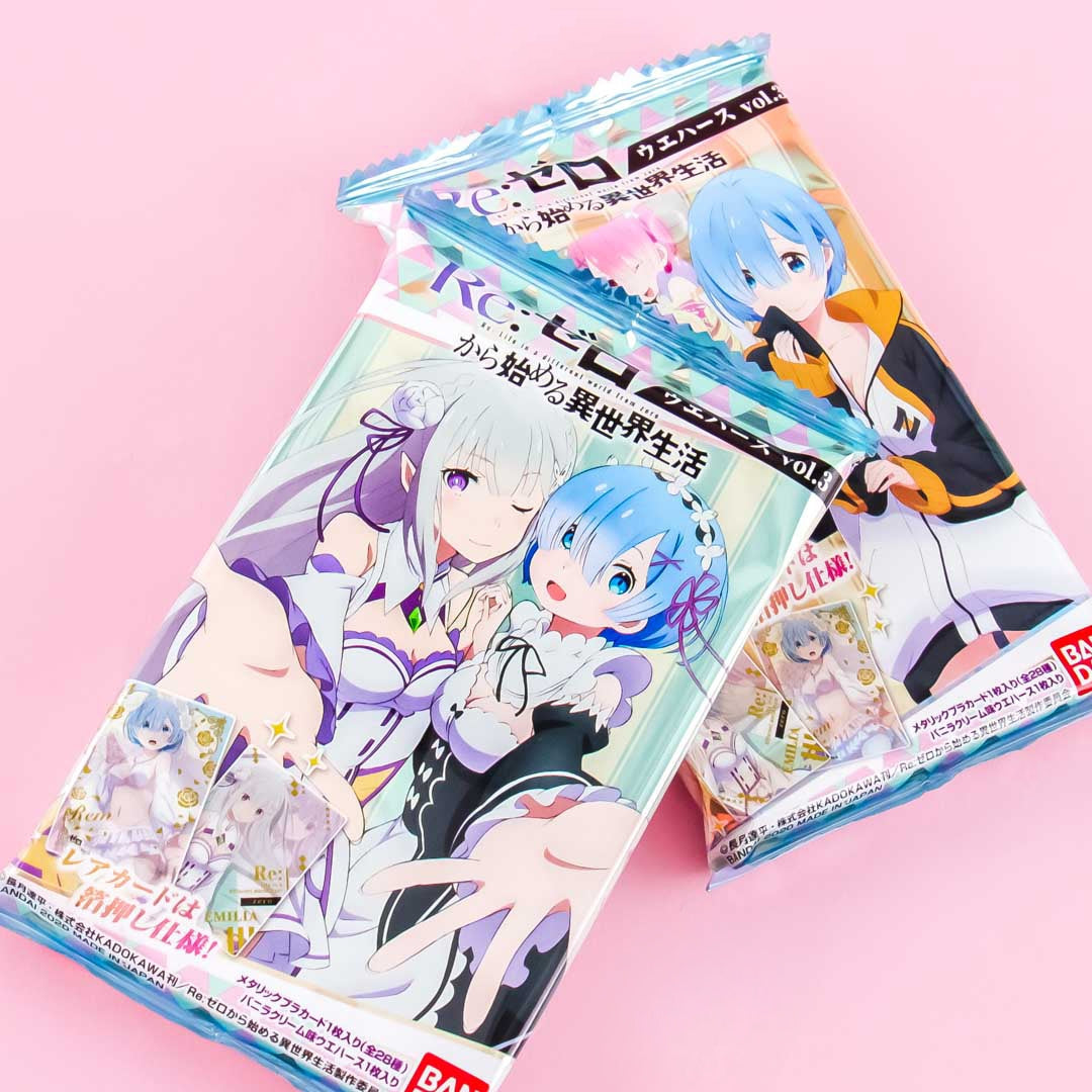 Bandai Re:Zero Wafer & Card Set