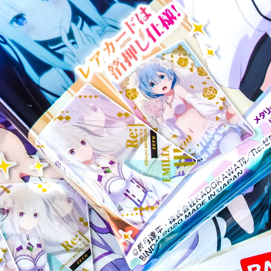 Bandai Re:Zero Wafer & Card Set