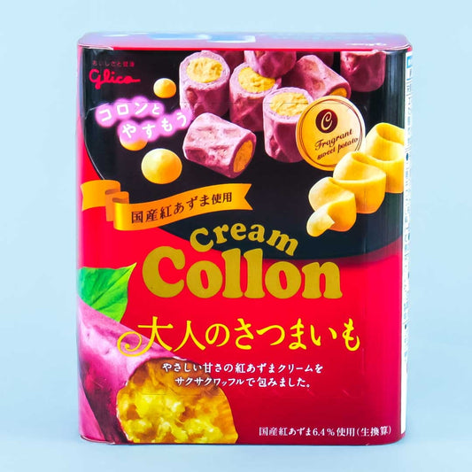Glico Cream Collon Biscuit Rolls -  Satsumaimo