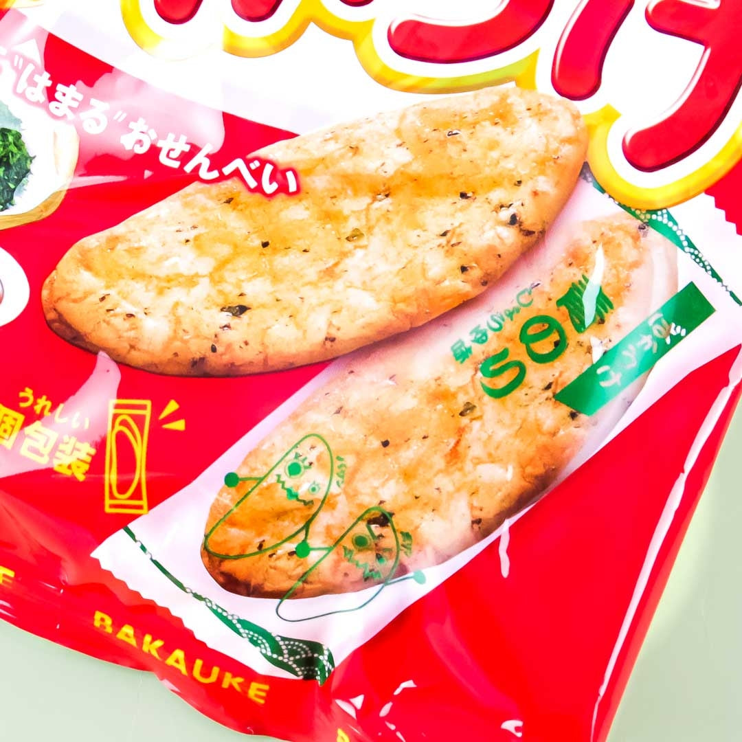 Befco Bakauke Kuriyama Senbei Rice Crackers - Aonori