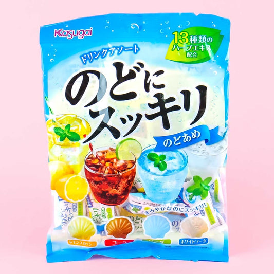 Kasugai Refreshing Seashell Throat Candy - Assorted Drinks
