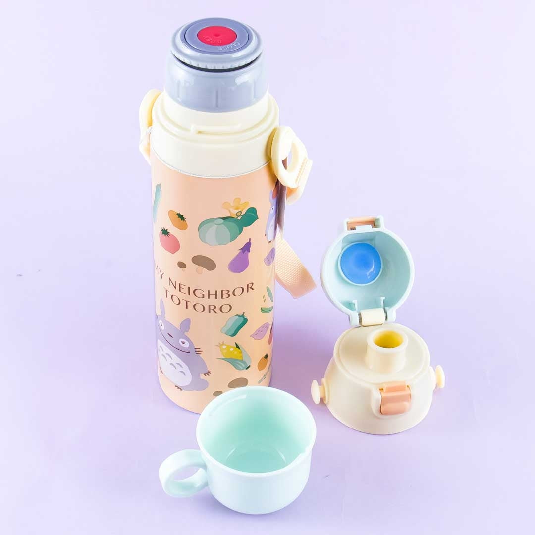 My Neighbor Totoro Vegetables Stainless Steel Bottle - Two-Way Lid
