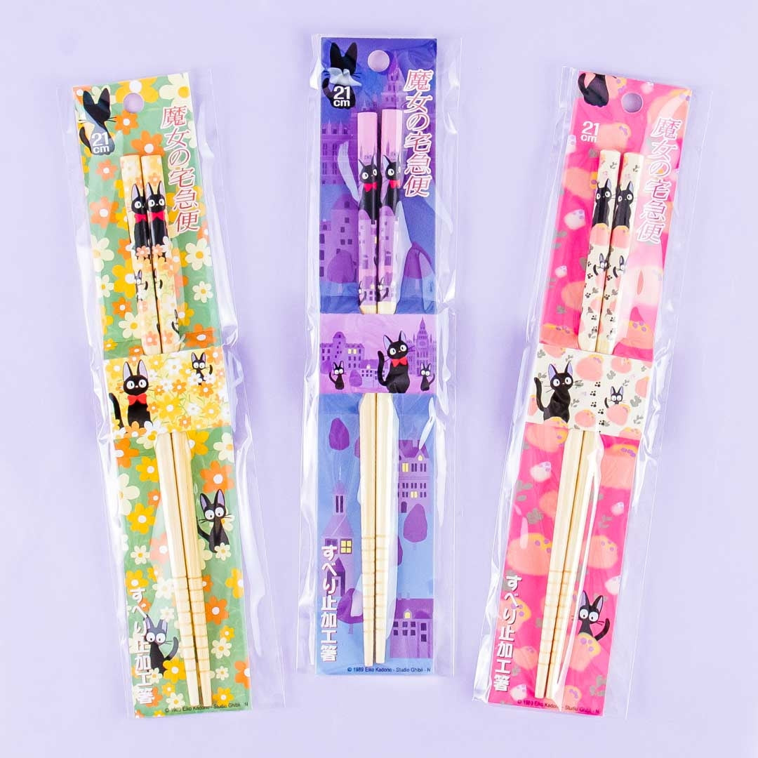 Kiki's Delivery Service Jiji Pastel Bamboo Chopsticks