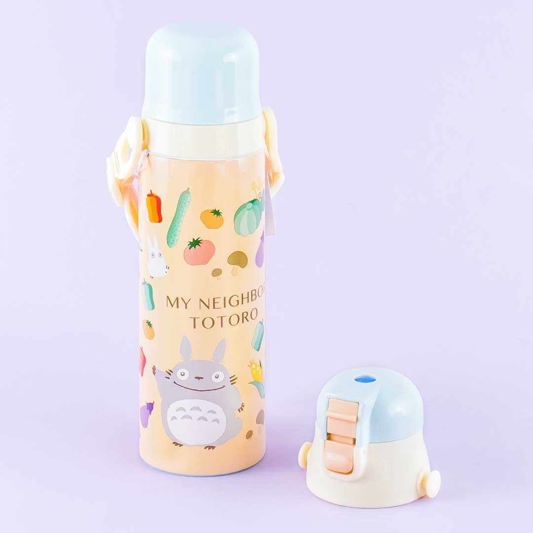 My Neighbor Totoro Vegetables Stainless Steel Bottle - Two-Way Lid