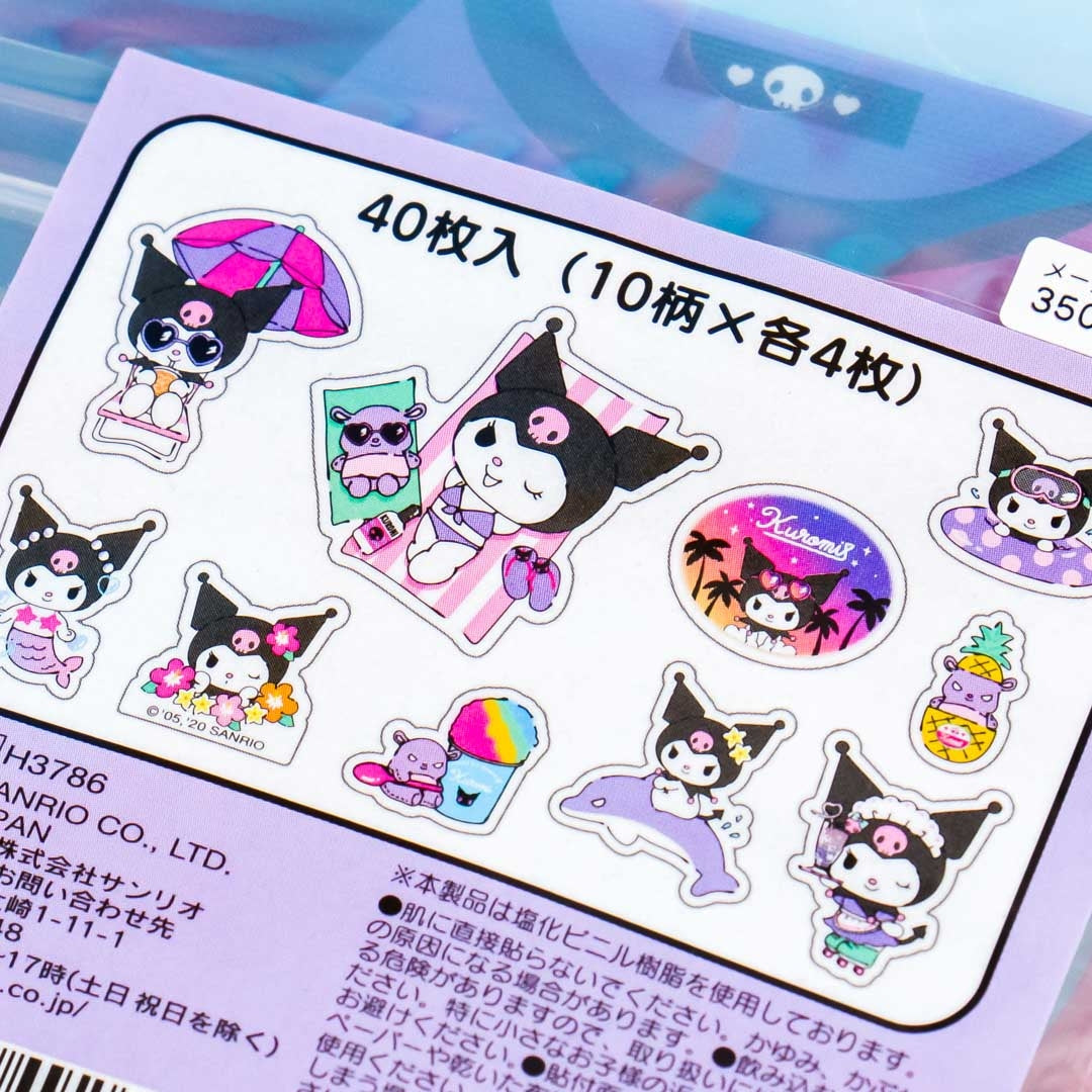 Sanrio T-Shirt Sticker Flakes - Kuromi