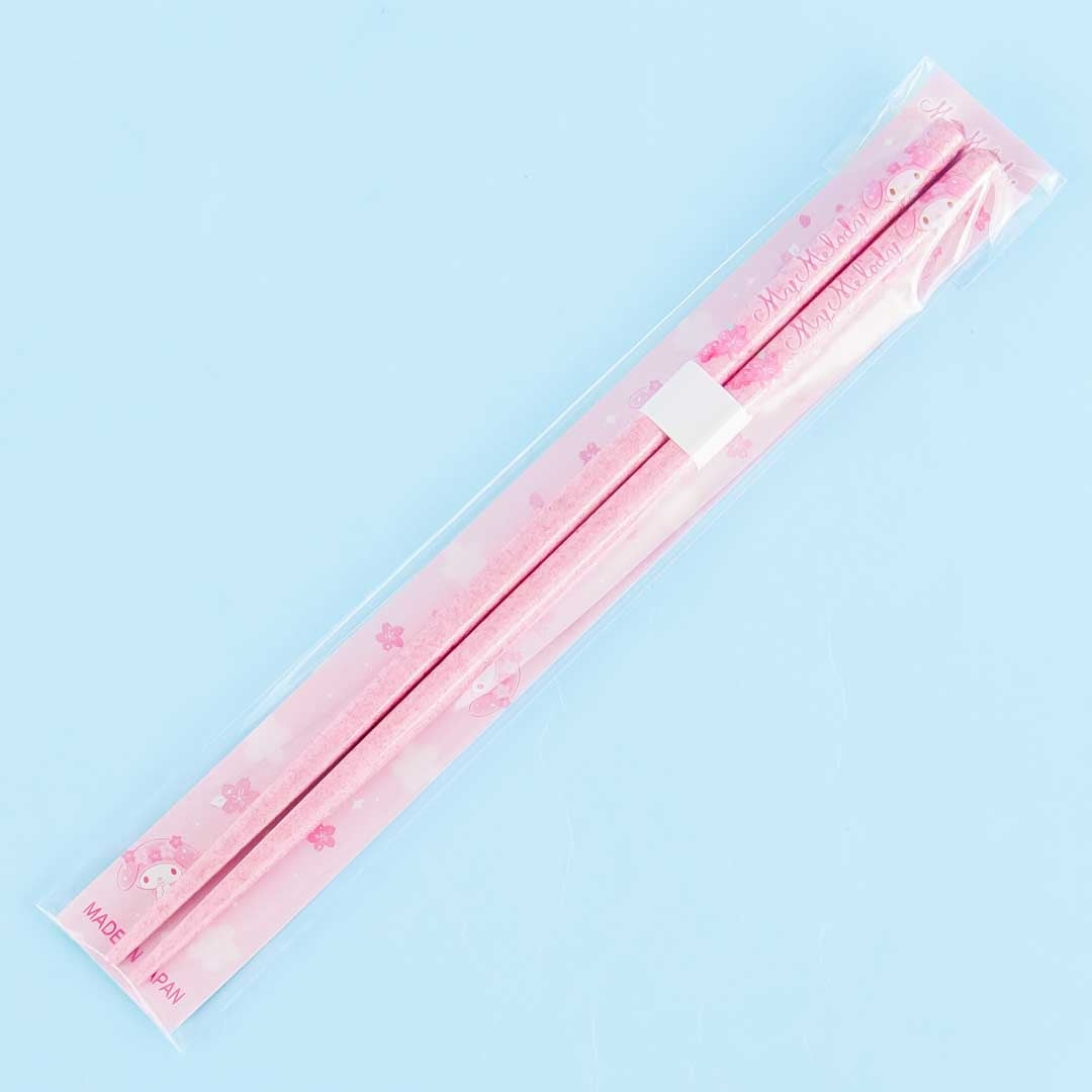My Melody & Sakura Glittery Chopsticks