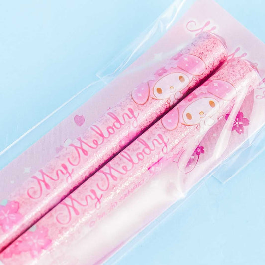 My Melody & Sakura Glittery Chopsticks