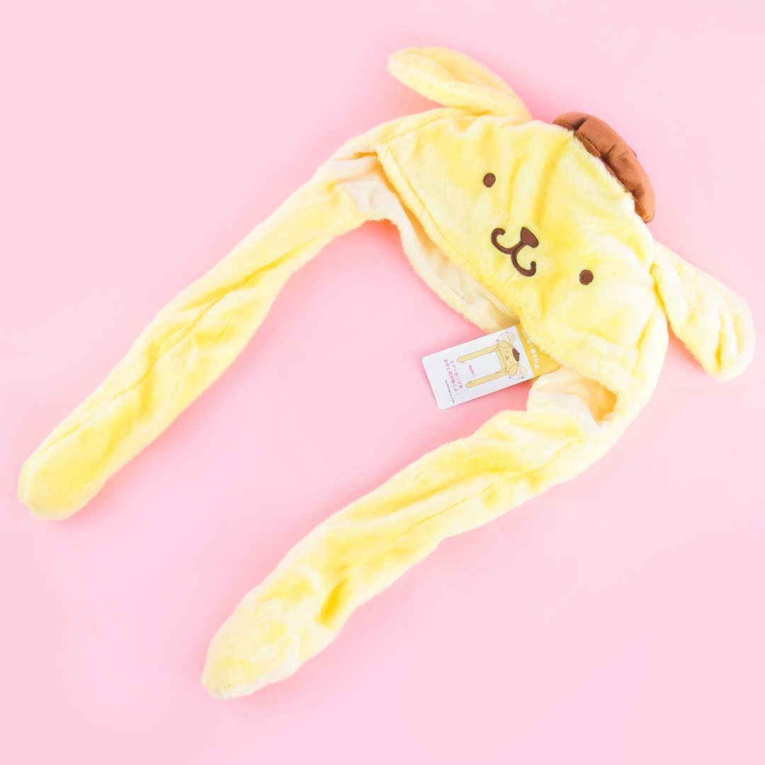 Fluffy Pompompurin Hat With Movable Ears