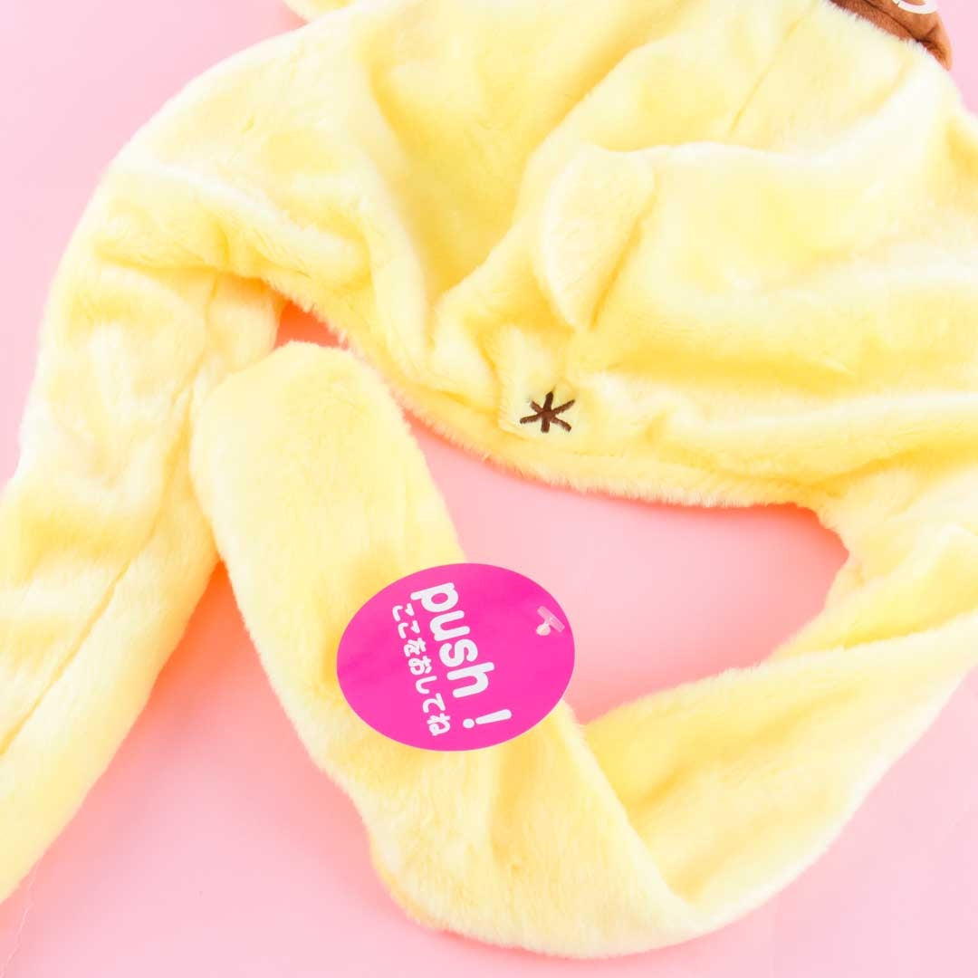 Fluffy Pompompurin Hat With Movable Ears