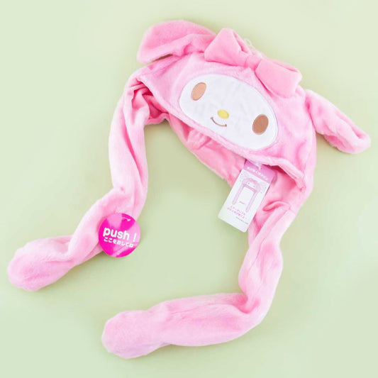 Fluffy My Melody Hat With Movable Ears