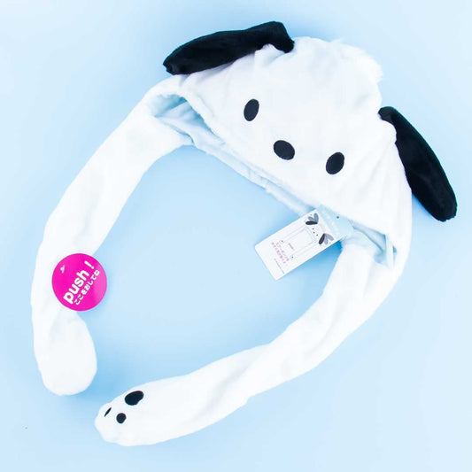 Fluffy Pochacco Hat With Movable Ears