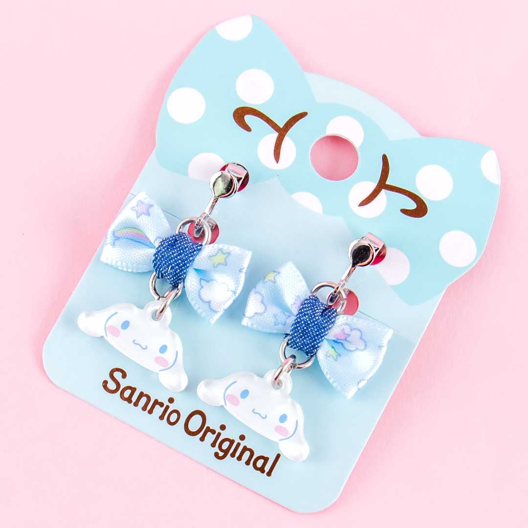 Cinnamoroll Ribbon Charm Clip-On Earrings