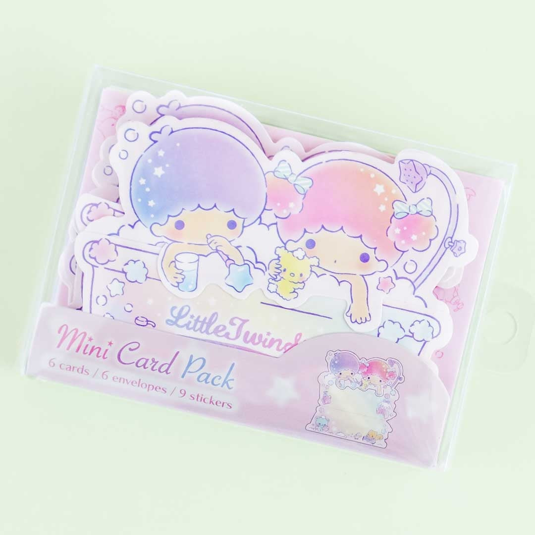 Little Twin Stars Bubble Bath Greeting Card Pack