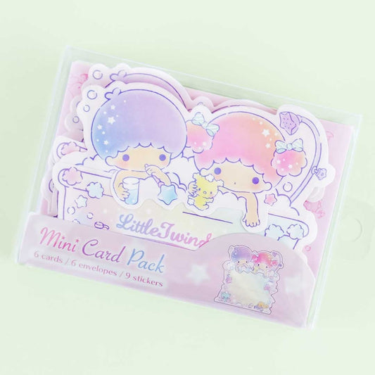 Little Twin Stars Bubble Bath Greeting Card Pack