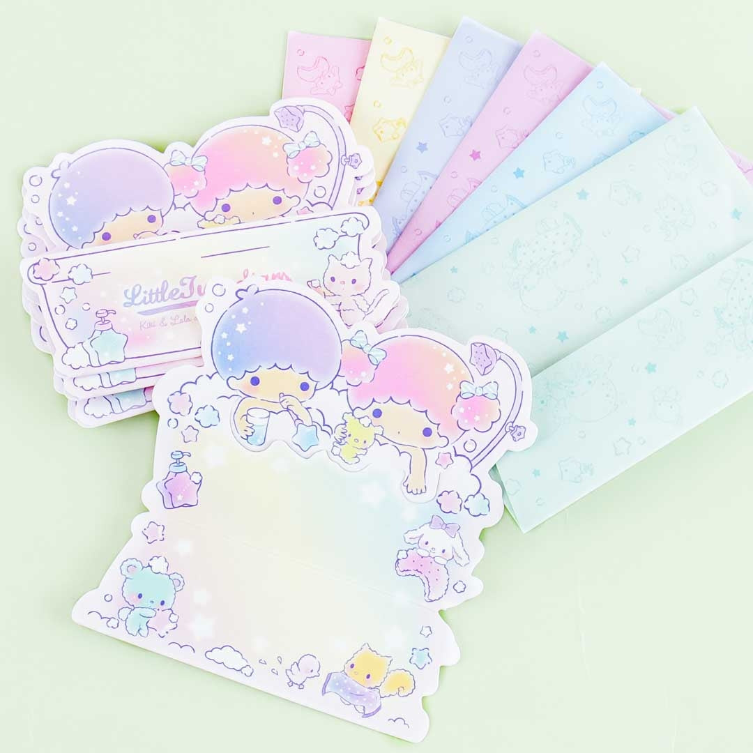 Little Twin Stars Bubble Bath Greeting Card Pack
