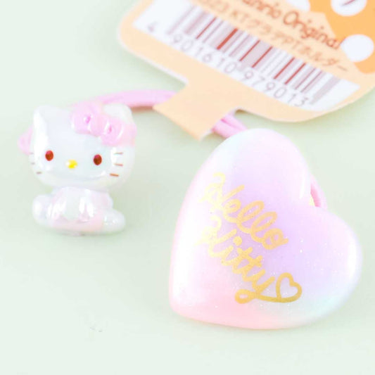 Hello Kitty & Sparkly Heart Hair Tie