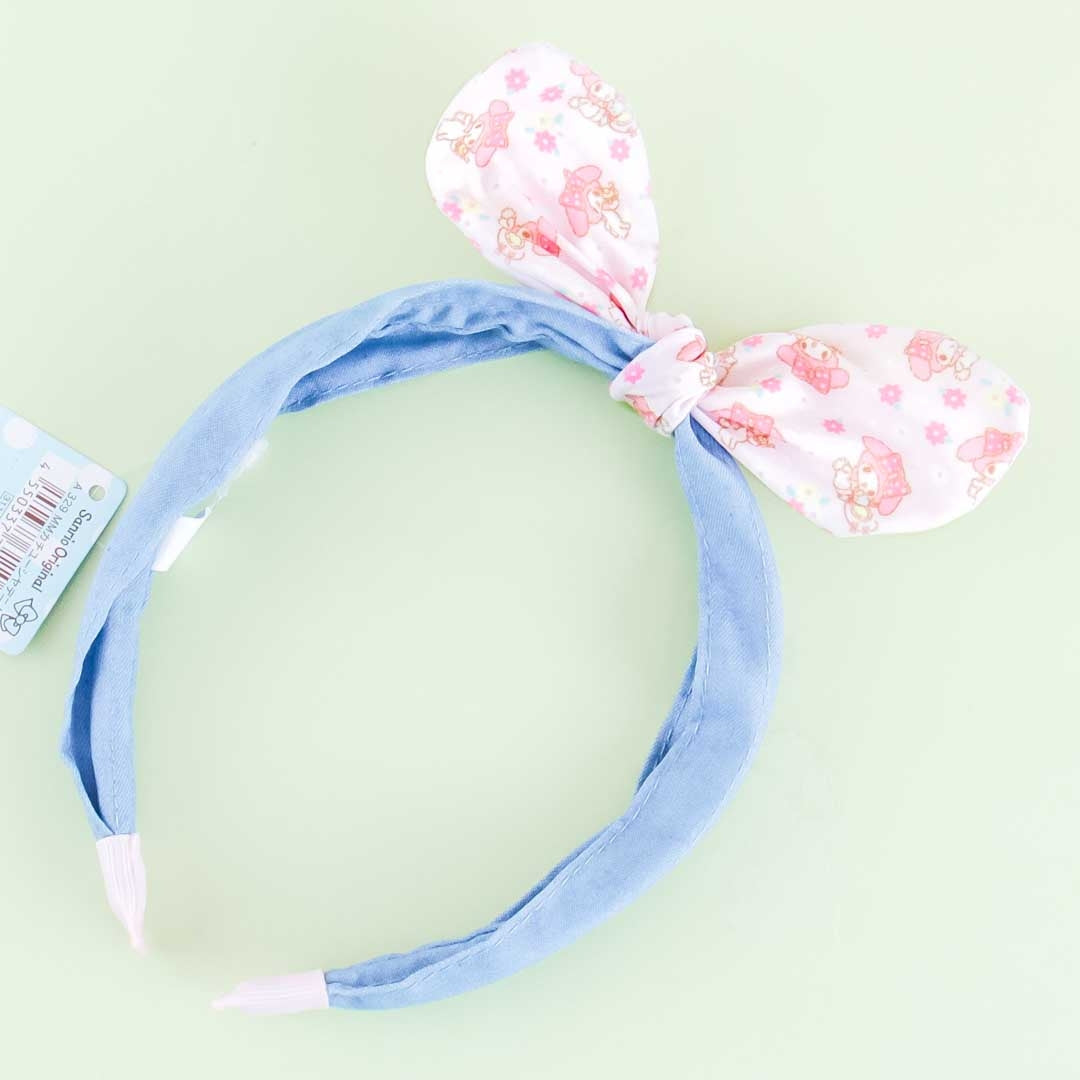 My Melody Denim Headband With Floral Bow