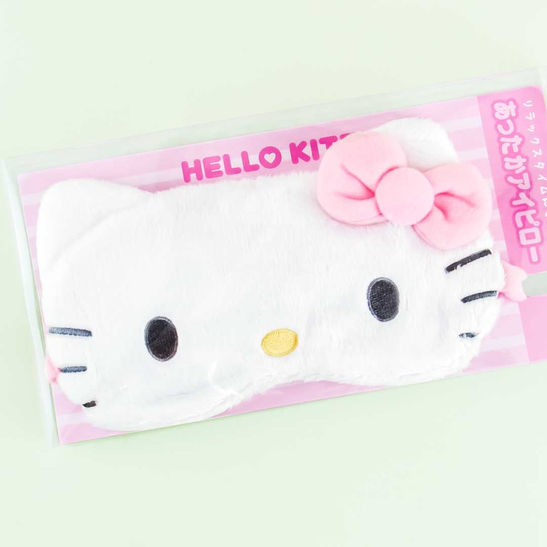 Hello Kitty Fluffy Eye Mask With Heat Pad