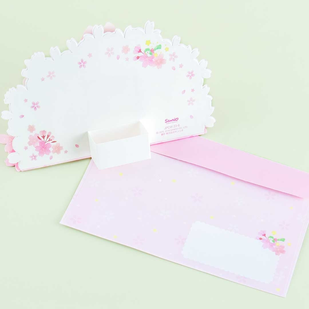 Little Twin Stars Sakura Pop-up Greeting Card