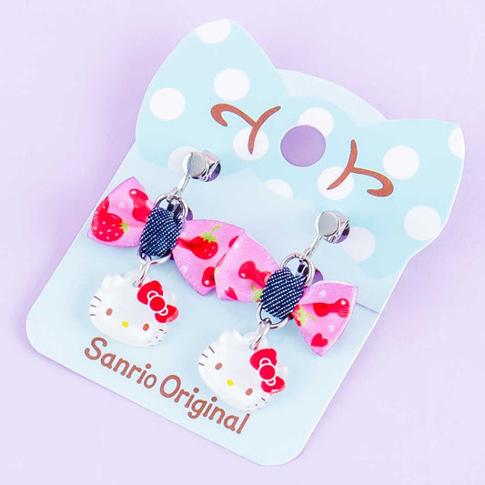 Hello Kitty Ribbon Clip-On Earrings