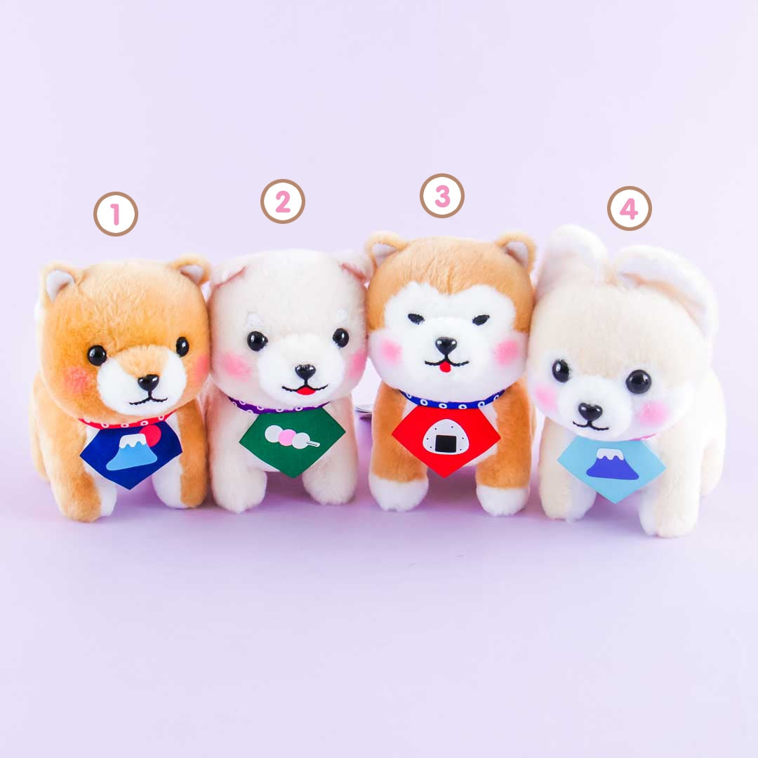 Mameshiba San Kyodai Japanese Bib Plushie - Medium