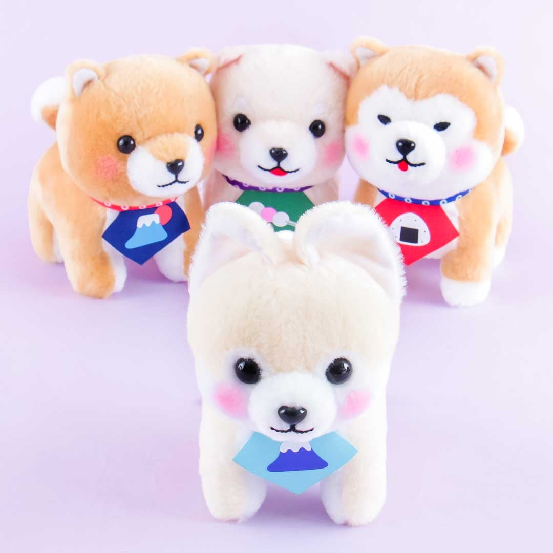 Mameshiba San Kyodai Japanese Bib Plushie - Medium