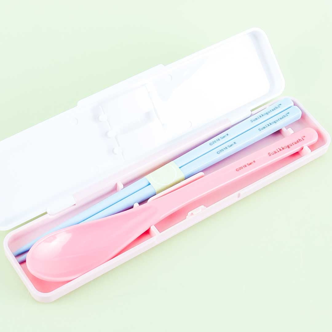 Sumikko Gurashi Travel Time Utensil Set