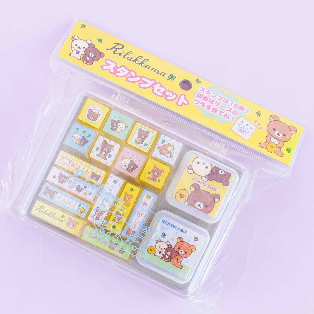 Rilakkuma & Friends Glittery Stamp Set