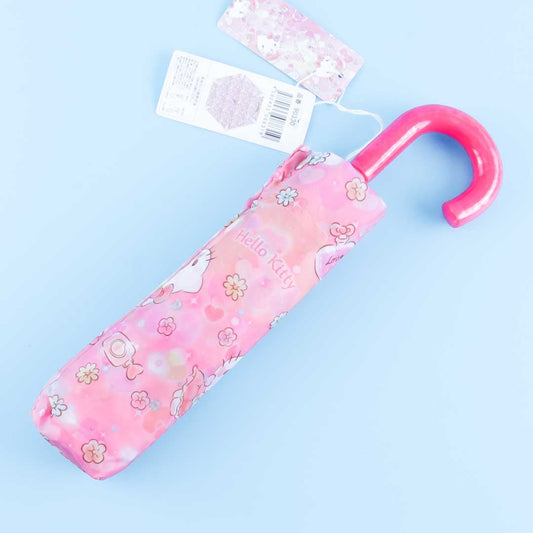 Hello Kitty Perfume Flowers Portable Foldable Umbrella