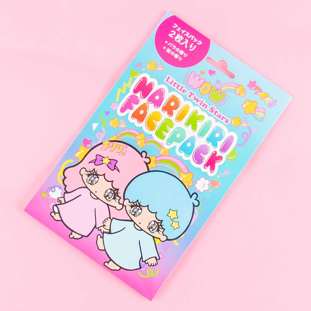 Little Twin Stars Narikiri Sheet Mask Pack - Sakura & Rose - 2 pcs