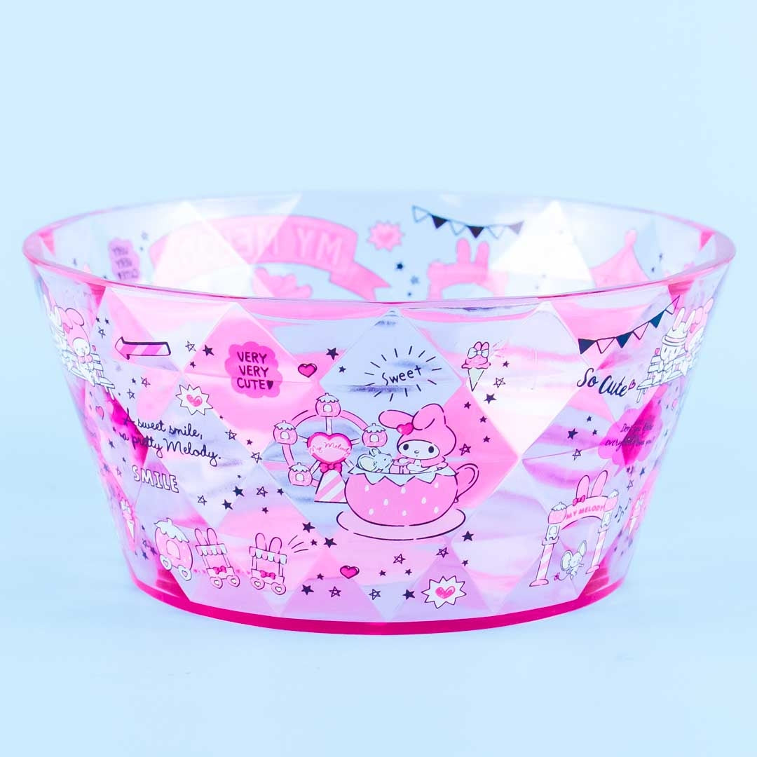 My Melody Strawberry Diamond-Cut Accessory Bowl