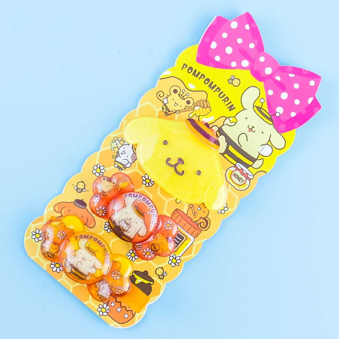 Pompompurin Honey Bee Hair Accessory Set - 3 pcs