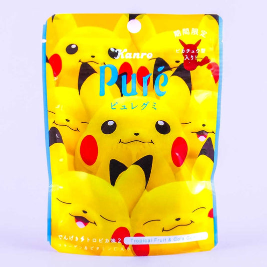 Kanro Pure Premium Gummy - Pokemon Tropical Fruit & Cola