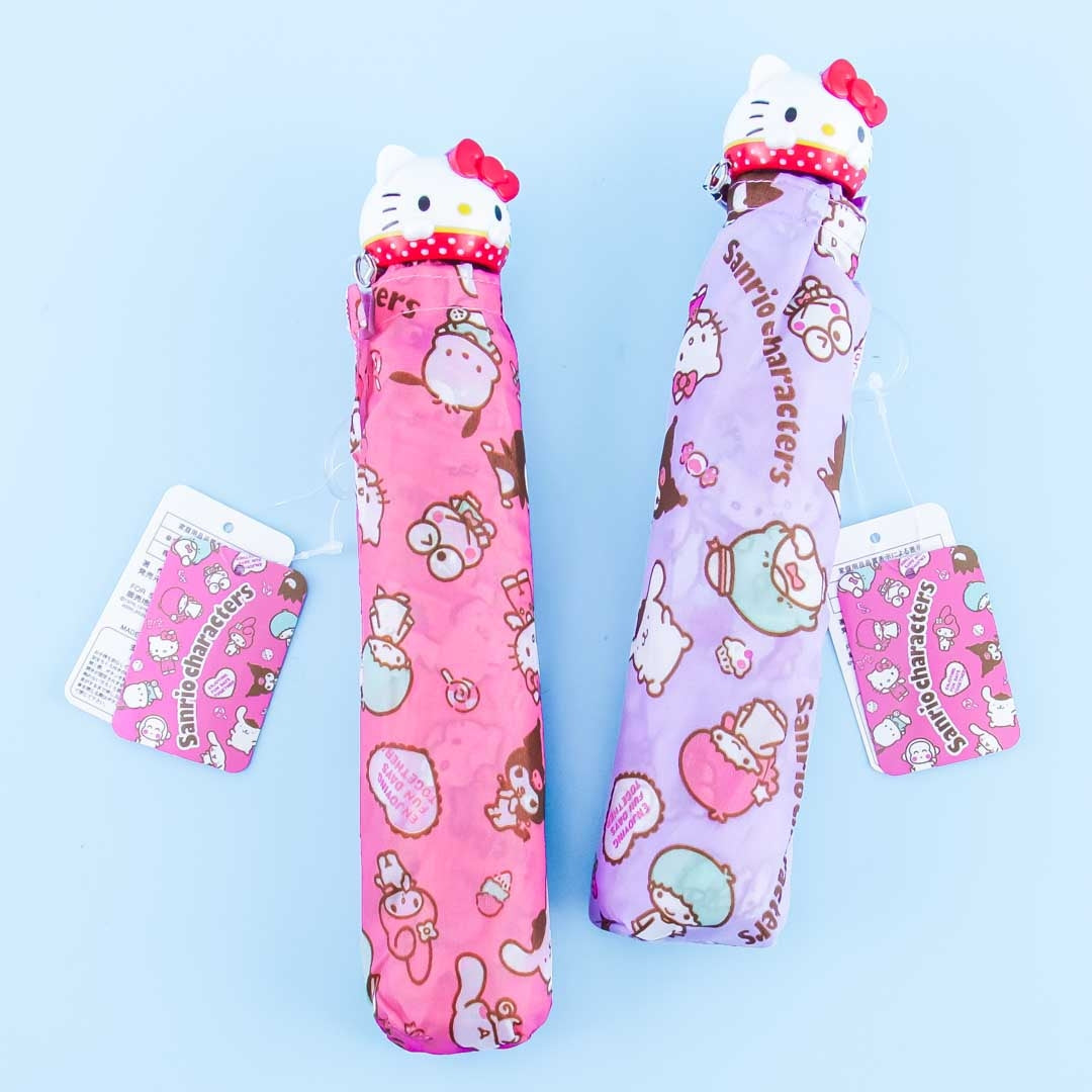 Hello Kitty Big Head Portable Foldable Umbrella
