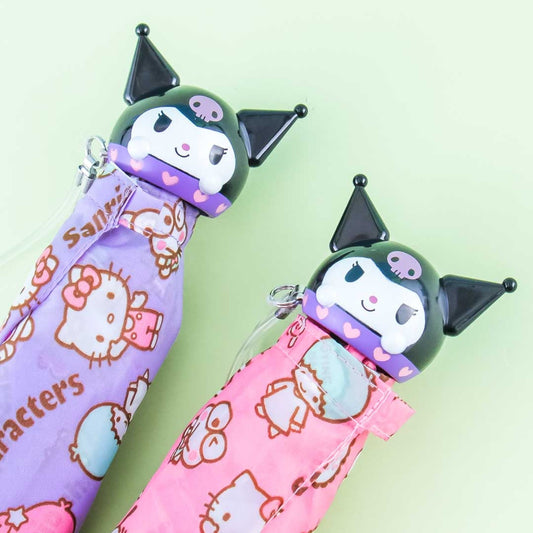 Kuromi Big Head Portable Foldable Umbrella