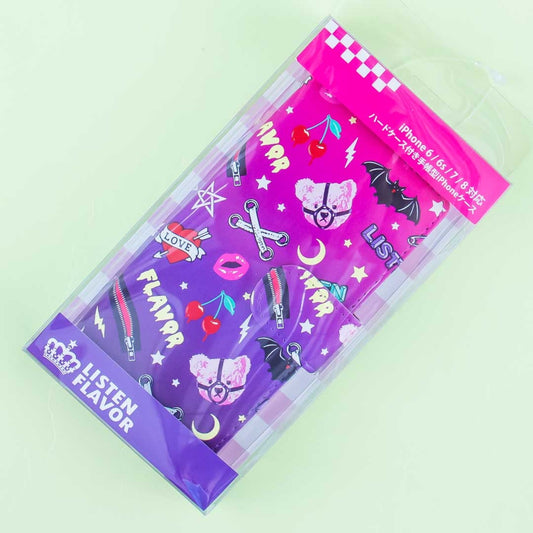 Listen Flavor Goth Girl Flip Cover Case for iPhone 6 / 6s / 7 / 8
