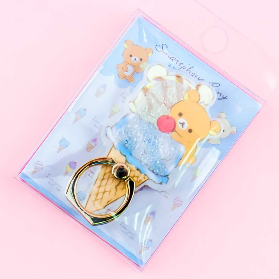 Rilakkuma Cherry Ice Cream Phone Ring Holder