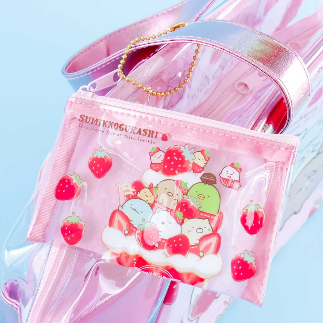 Sumikko Gurashi Strawberry Tote Bag & Purse