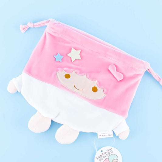 Little Twin Stars Lala Die Cut Drawstring Bag