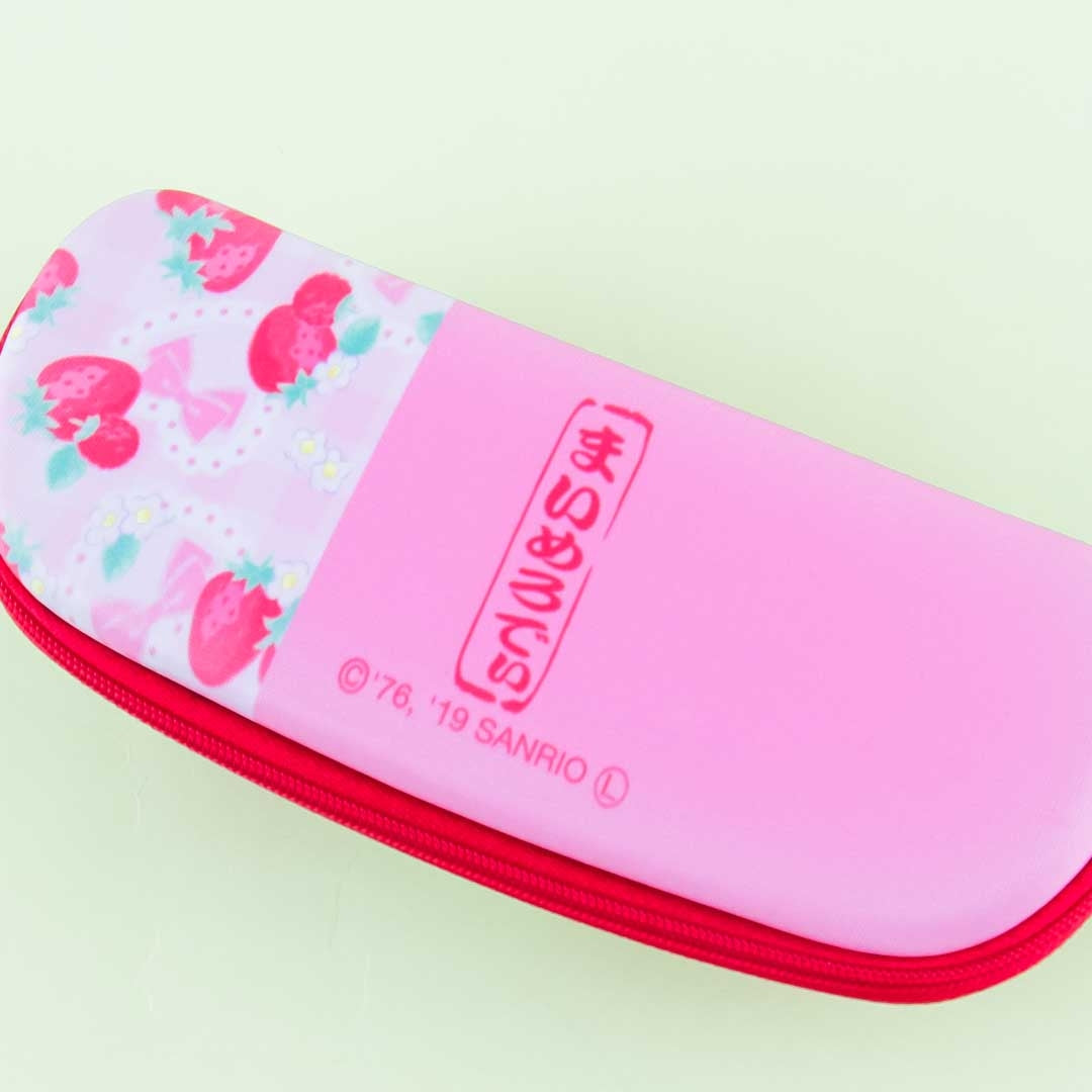My Melody & Strawberries Zippered Eyeglass Hard Case