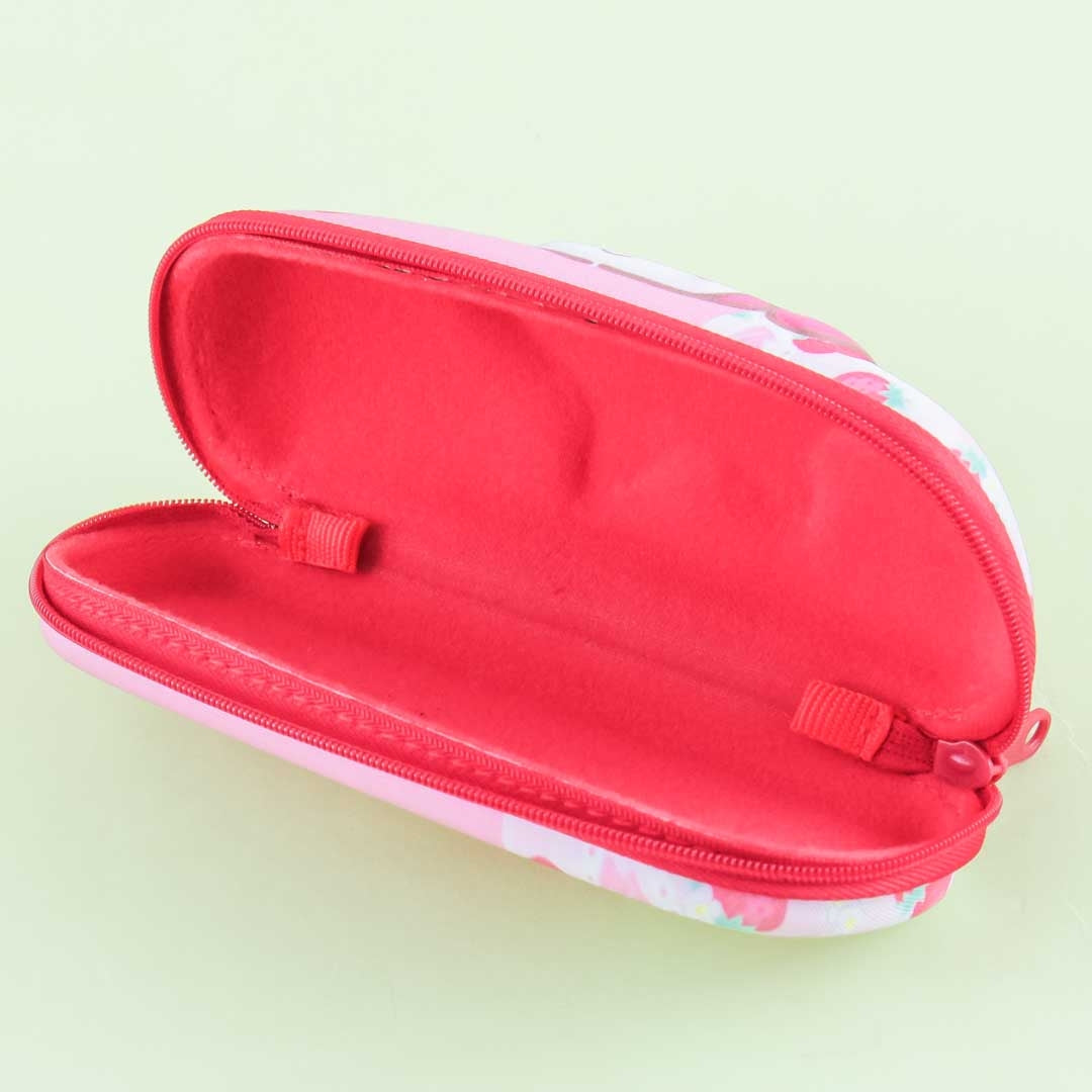 My Melody & Strawberries Zippered Eyeglass Hard Case