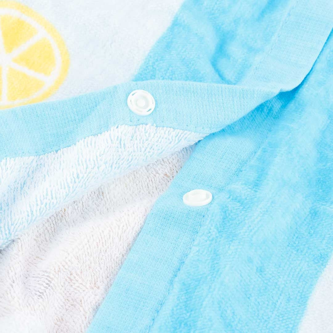 Rilakkuma & Pineapples Wrap Towel With Buttons
