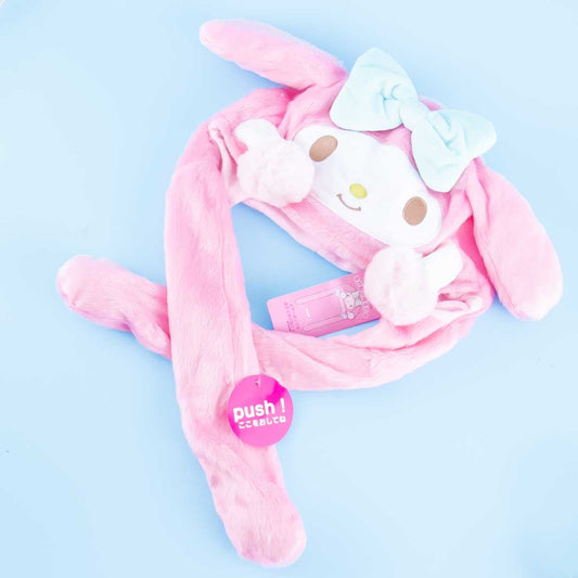 My Melody Fluffy Hat With Movable Cheering Hands