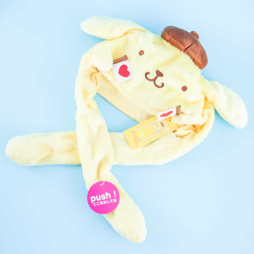 Pompompurin Fluffy Hat With Movable Cheering Hands