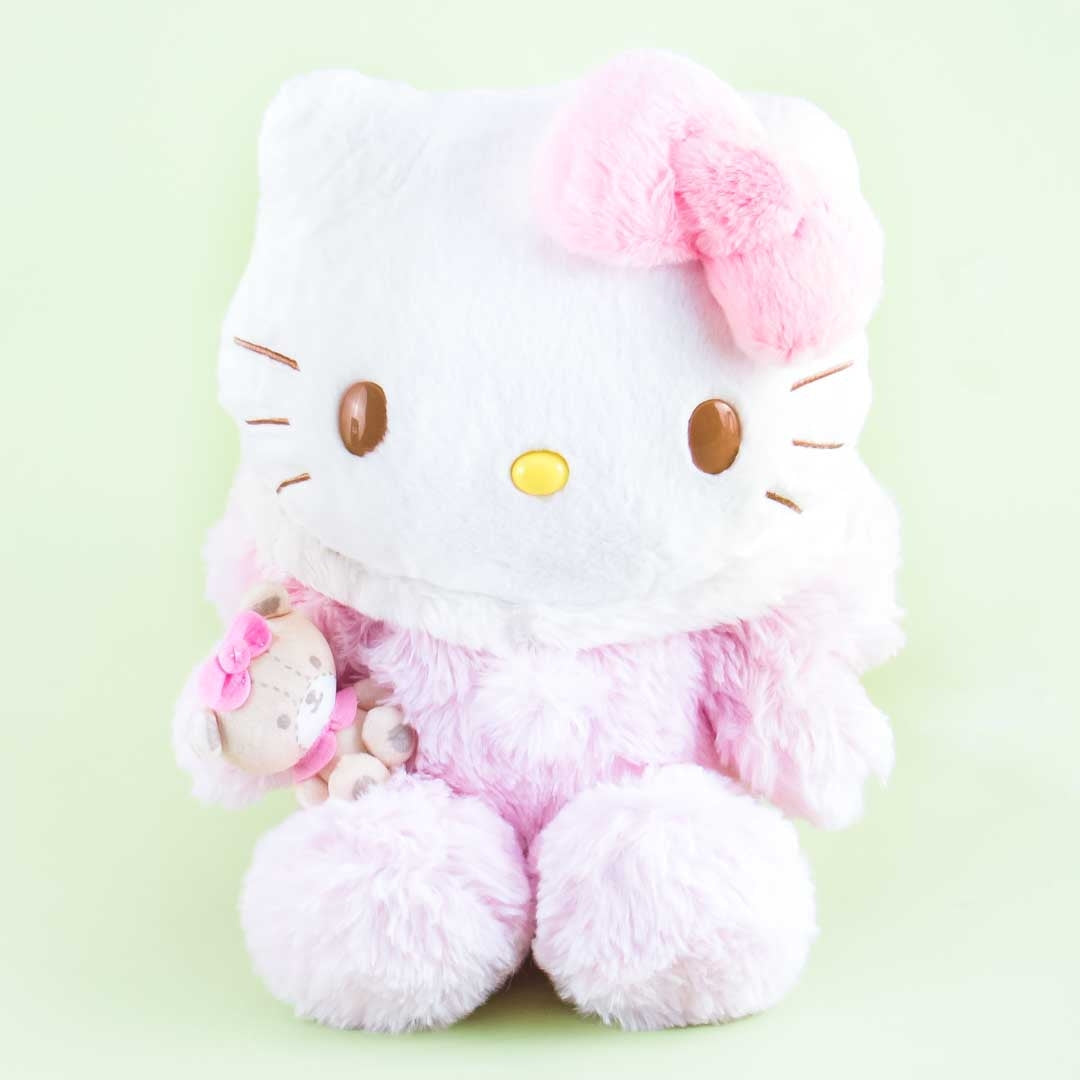 Hello Kitty Fluffy Hood Plushie - Medium