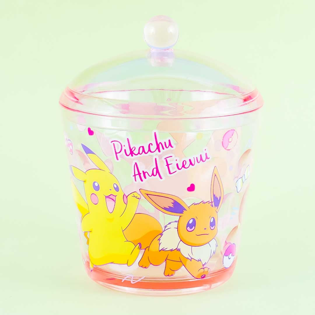 Pokemon Pikachu & Eevee Round Storage Case