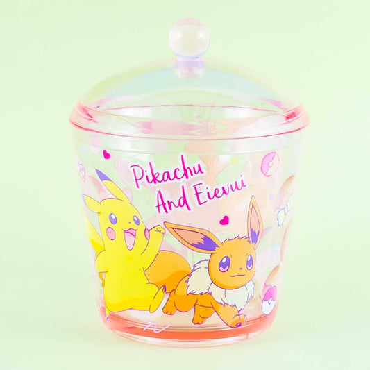 Pokemon Pikachu & Eevee Round Storage Case
