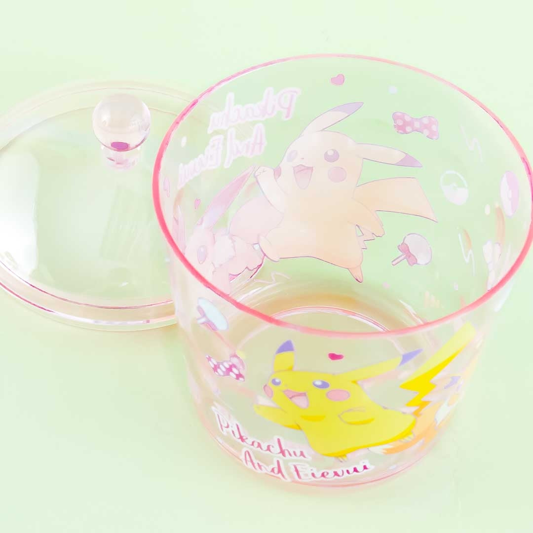 Pokemon Pikachu & Eevee Round Storage Case