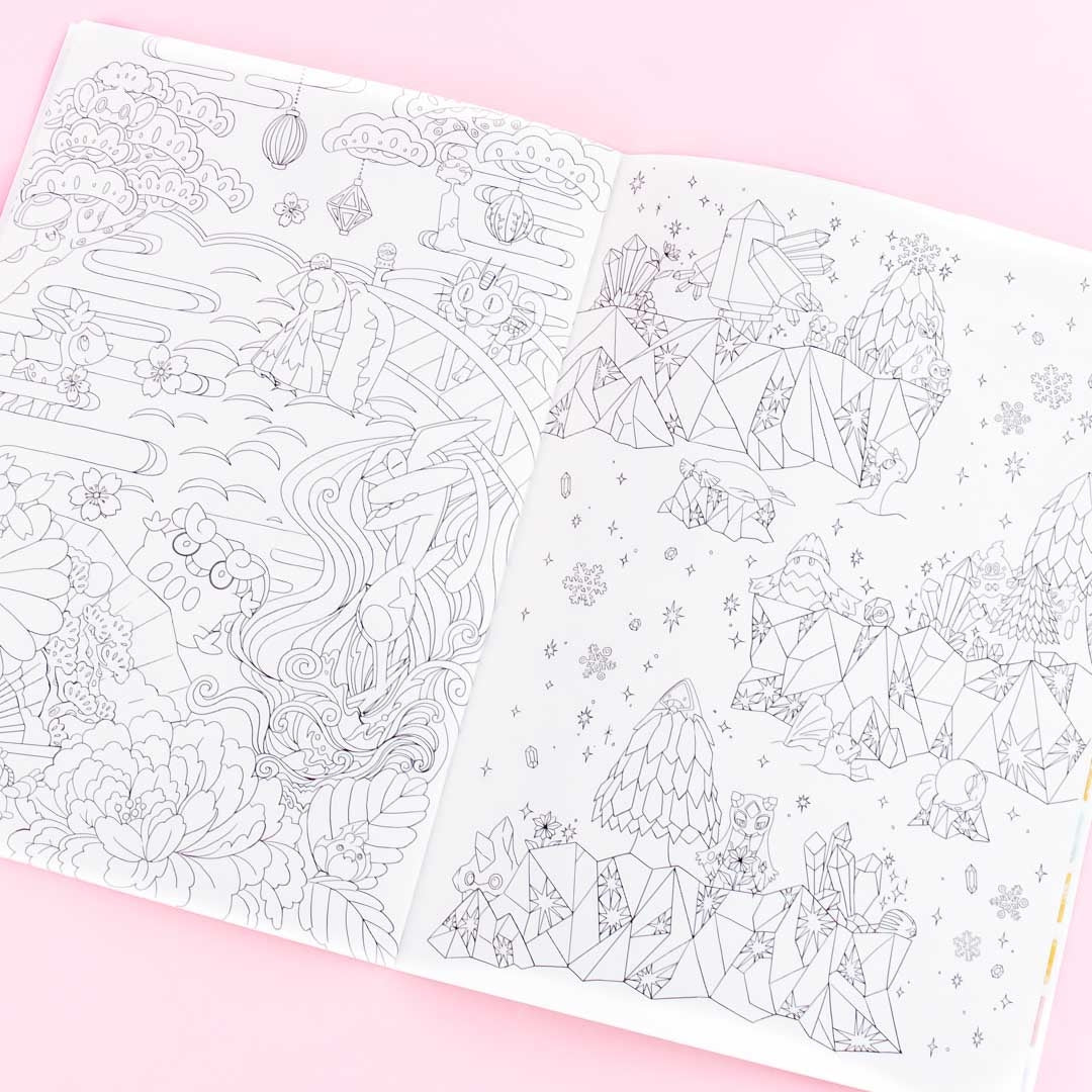 Pokemon Fantasy Land Coloring Book