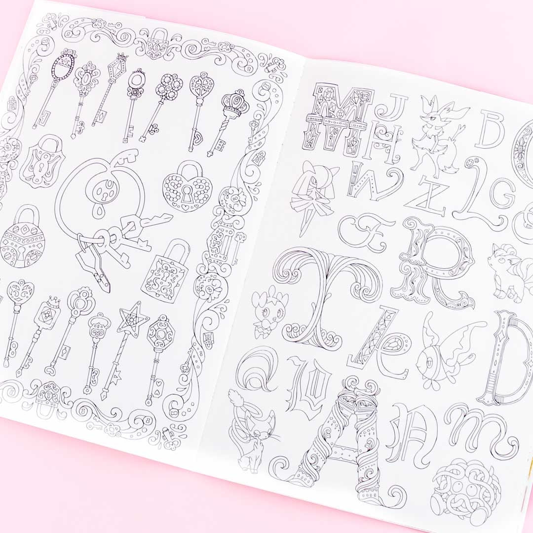 Pokemon Fantasy Land Coloring Book